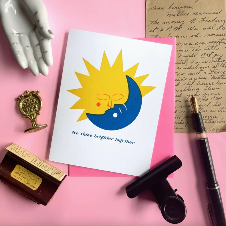 We Shine Brighter Together Love Card - Image 2