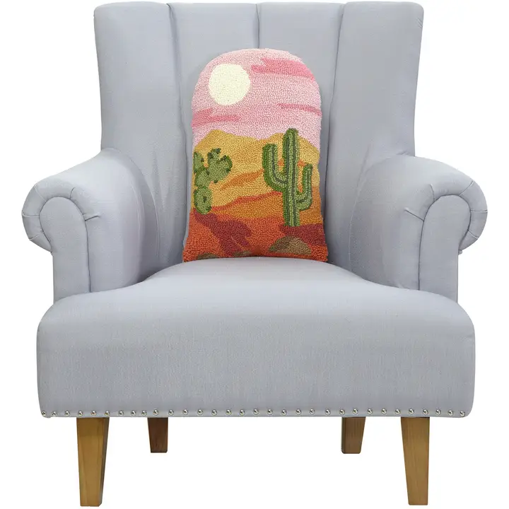 Western Desert Scene Shaped Hook Pillow - Image 2