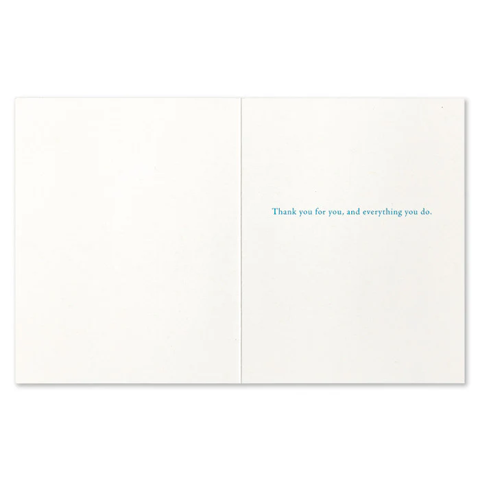What you are is a gift… - Thank You Card - Image 2