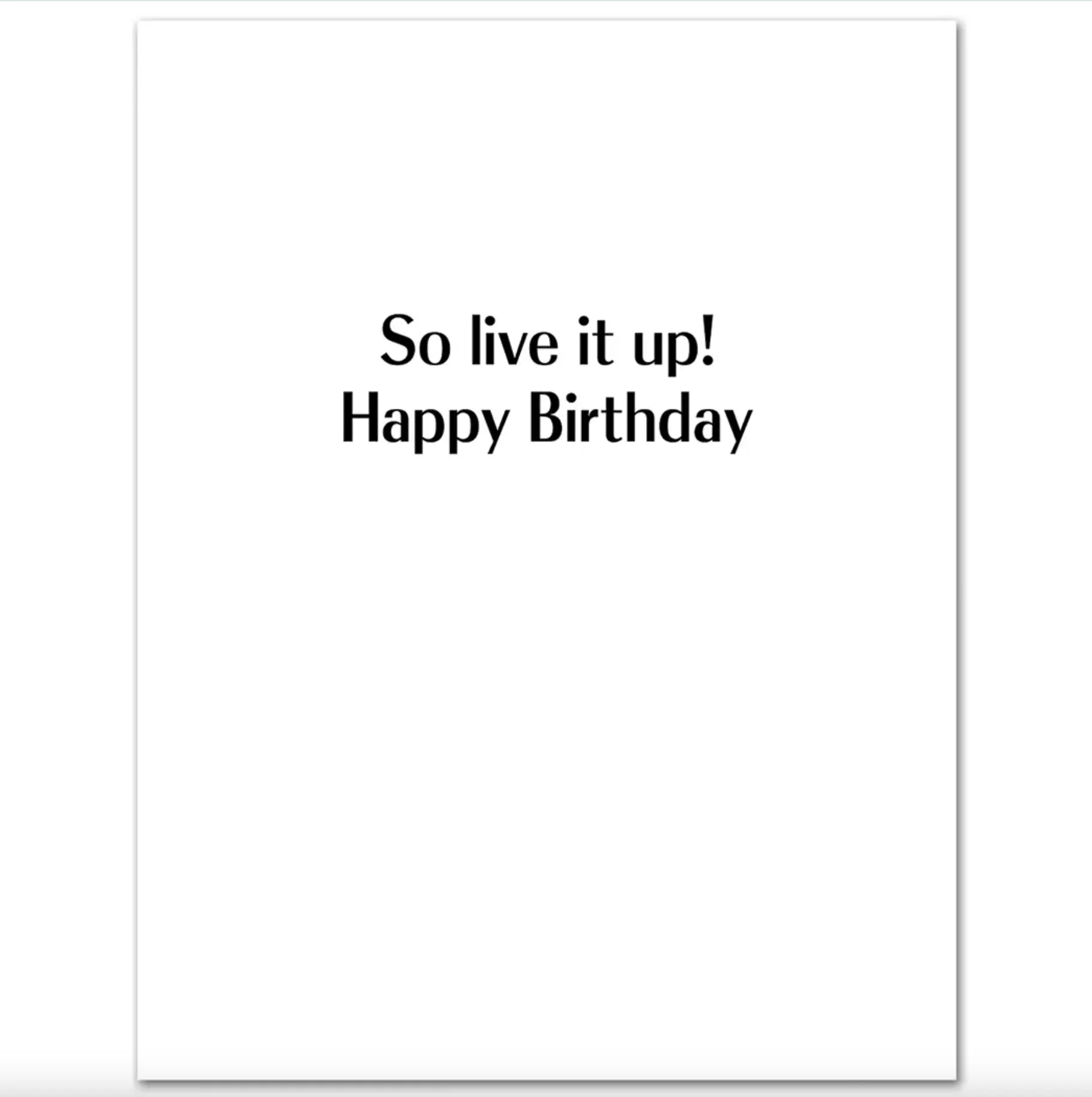 White Lotus Parker Posey Live it Up Birthday Card - Image 2