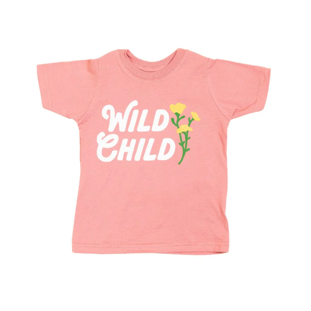 Wild Child Toddler Tee - Canyon Rose