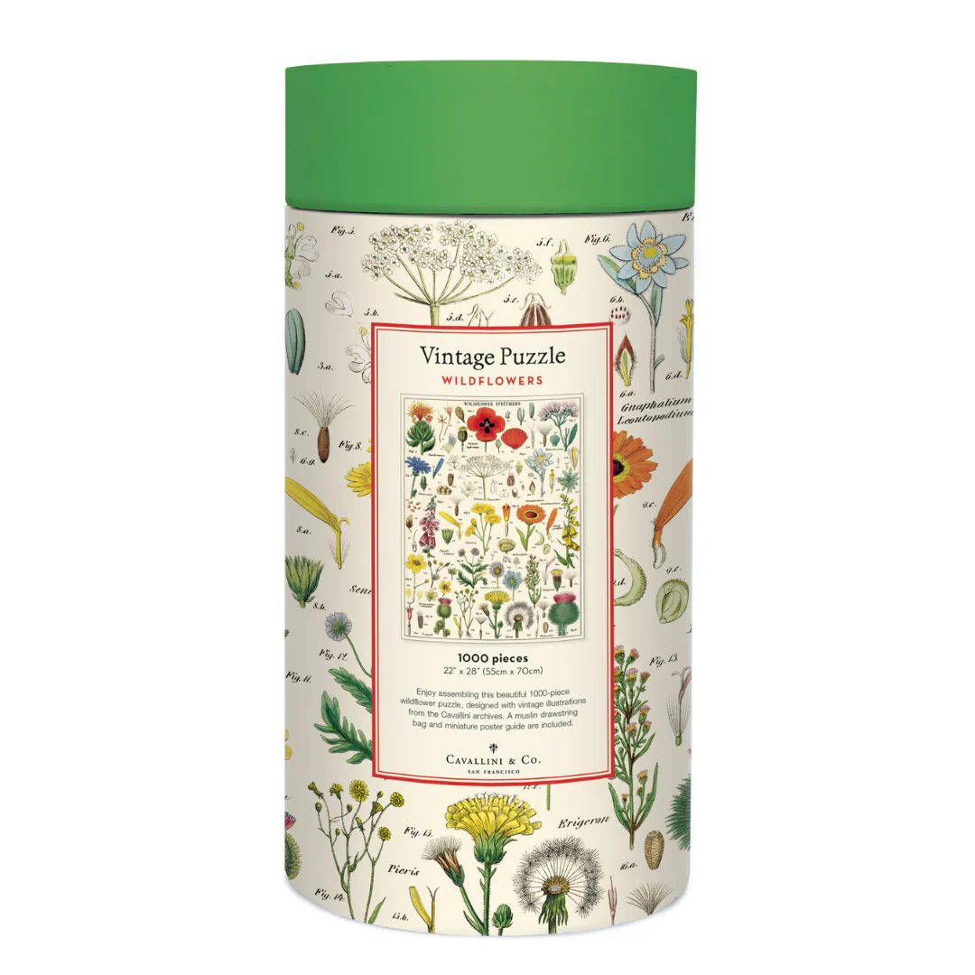 Cavallini & Co. 1000 Piece Puzzle - Wildflowers - Image 3