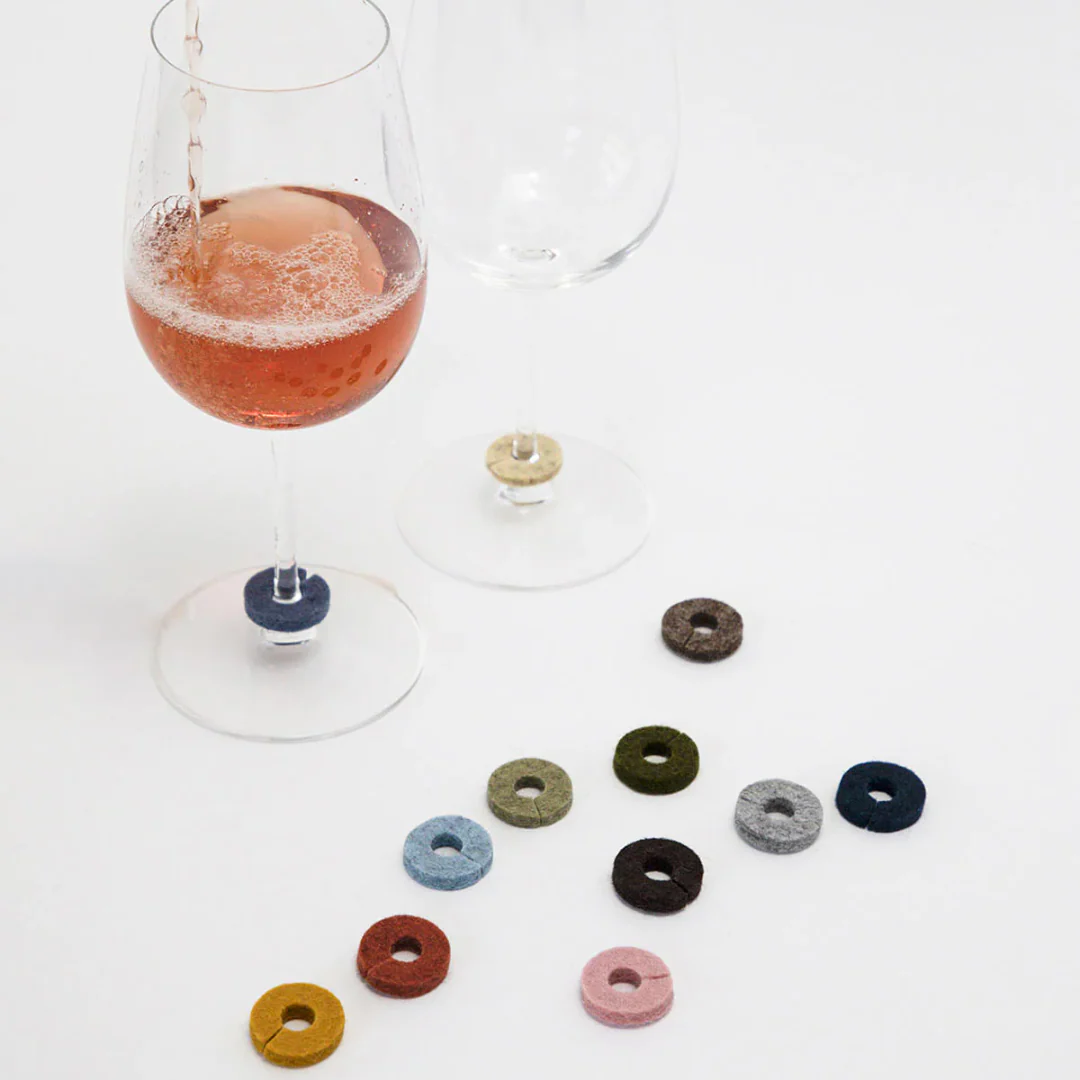 Wine-O's Wine Glass Markers - Round Ikebana - Image 2