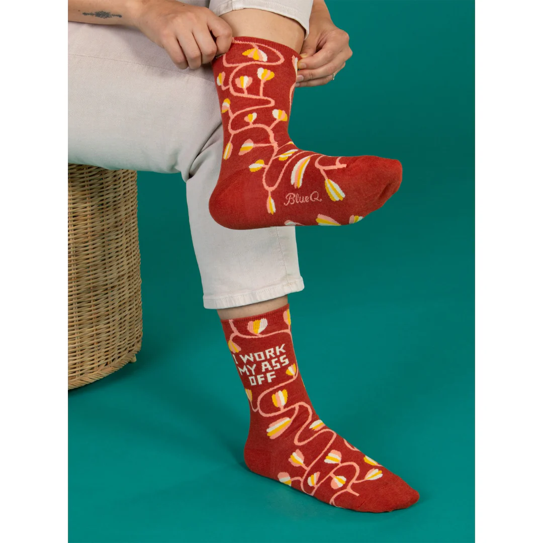Work My A$$ Off Crew Socks - Image 2