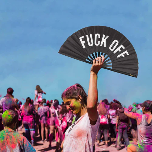 XXL Hand Fan - F*ck Off - Image 2