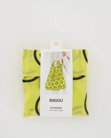 Baggu Standard Bag - Yellow Happy - Image 3