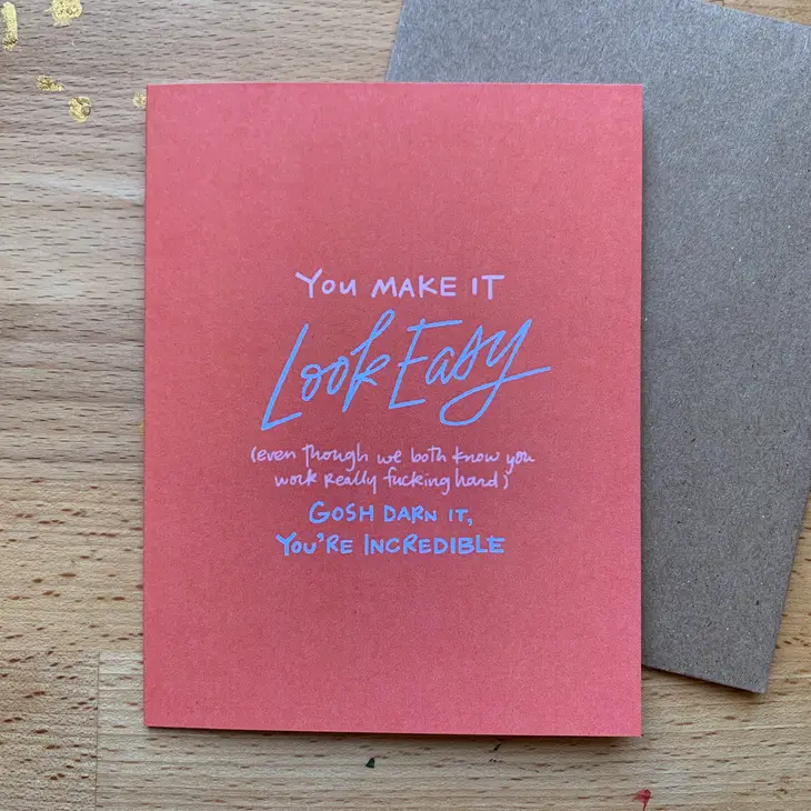 You Make It Look Easy Card - Image 2